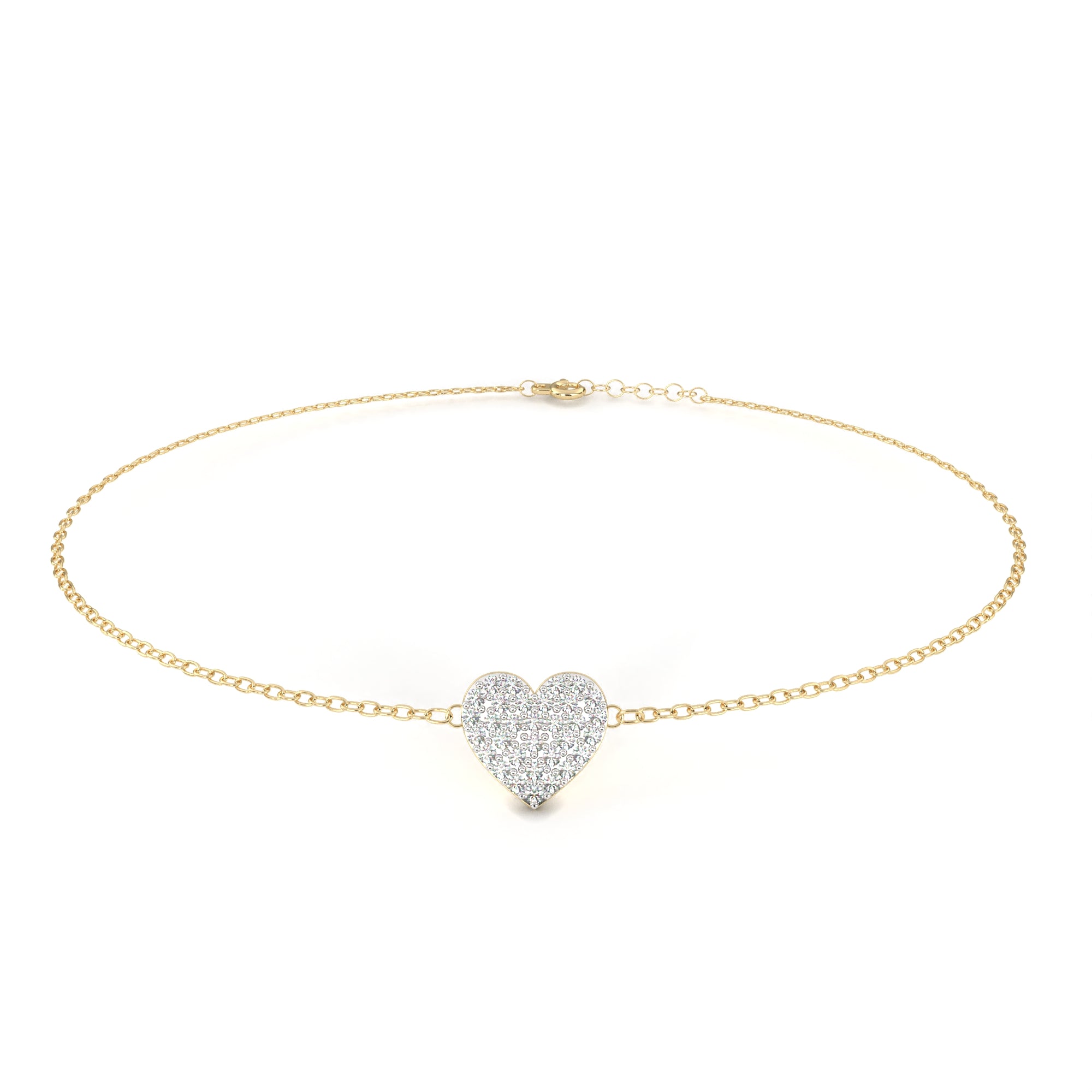 Solitairekart 0.21ct Round Cut Natural Diamond Bracelet-HI Color. VS-SI Clarity